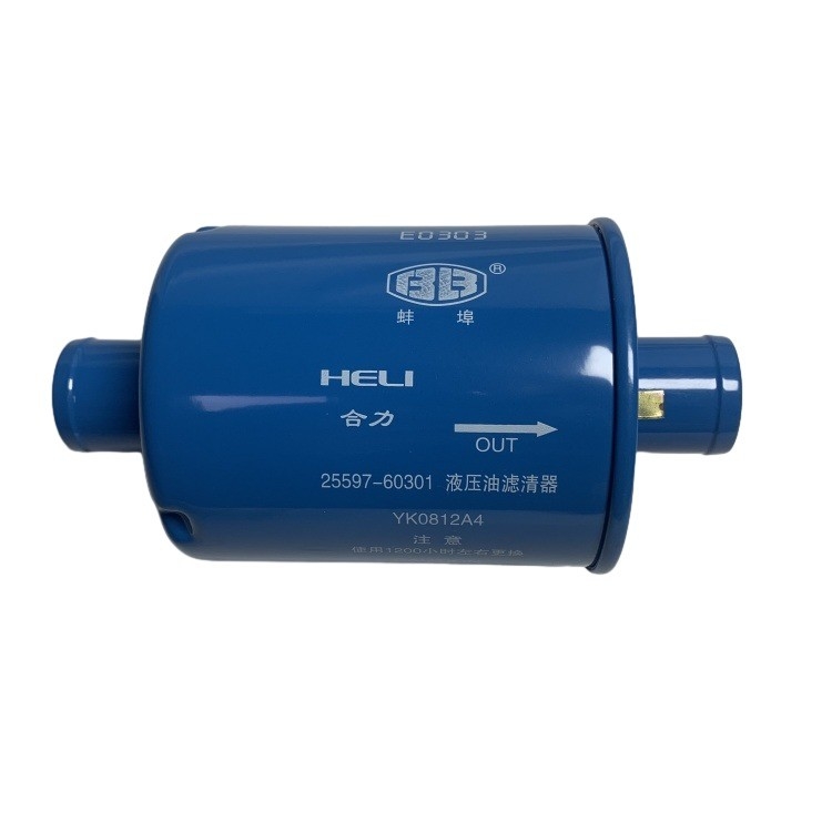 ফোর্কলিফ্টের খুচরা যন্ত্রাংশ 25597-60301 YK0812A4 হাইড্রোলিক তেল ফিল্টার গ্যারান্টিযুক্ত এবং ডিজাইন